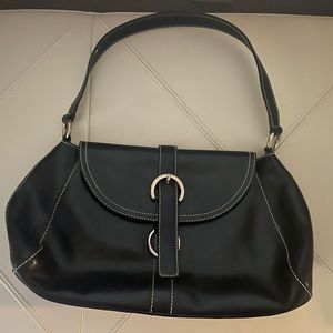 Authentic Furla black leather Handbag